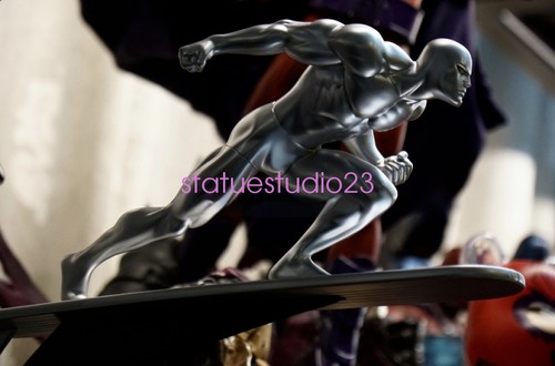 Bowen silver surfer - surfer, statue