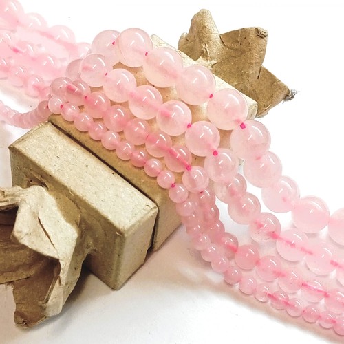 Perles quartz rose naturel - quartz,