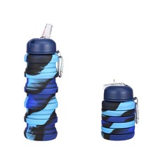 Gourde Sport,Gobelet Pliable 500ML,Gourde BPA-Frei,Accessoires Trekking Campi...