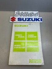 1 manuel propriétaire 4 langue suzuki 99011-40a20-01u rg 250