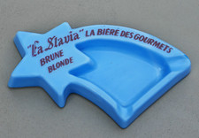 Ancien cendrier publicitaire Bière SLAVIA , BISTRO BAR