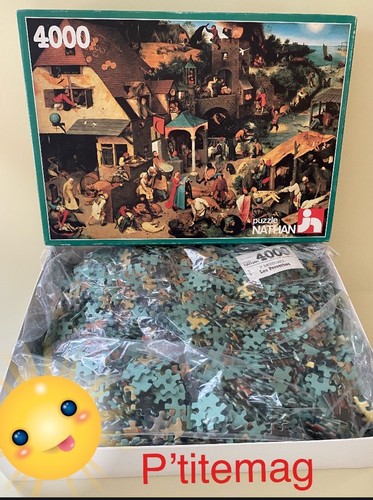 Neuf ancien puzzle nathan 4000 - neuf,