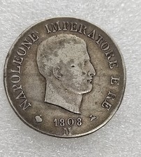 5 LIRE 1808 M  NAPOLEON 1er