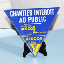 Plaque publicitaire tôle