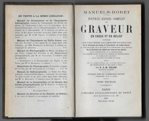 Encyclopédie roret graveur - encyclopédie,