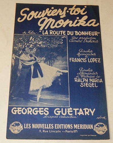 Partition 1951 souviens toi - partition,