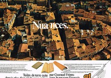 PUBLICITE ADVERTISING 054  1980  GUIRAUD FRERES  tuiles  ( 2 pages)
