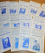 13 PARTITION sheet music D'ACCORDEON la revue des orchestres VAN HERCK bangels