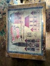 Un coffret de "Splendides Blocs, cubes, construction Jouet Ancien