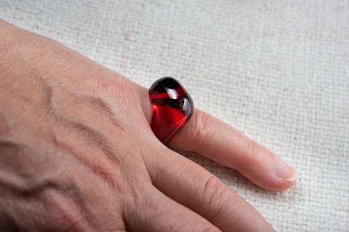 Bijou bague baccarat - baccarat, rouge