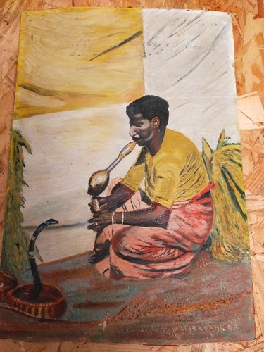 Tableau charmeur serpents - charmeur,
