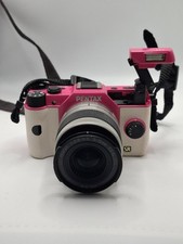RARE Pentax Q7 Pink Digital Camera - ONLY 15 SHUTTER COUNTS! w/ 02 Zoom Lens