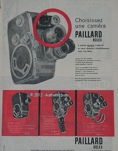 1960 french advert bolex - 1960, ad