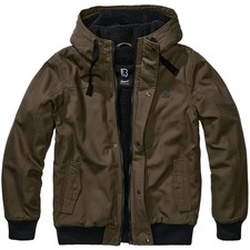 Brandit Essential Veste Homme Veste D'Hiver à Capuche Extérieur Army Veste