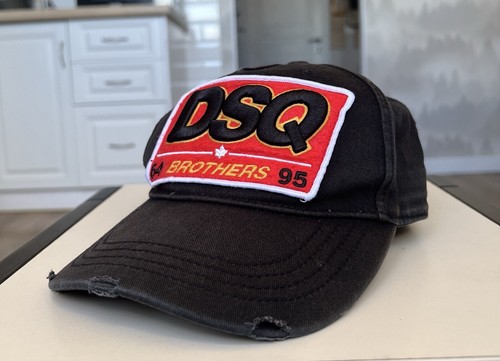 Dsquared2 black cotton cap - dsquared2,