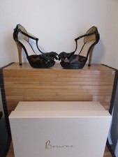 chaussures escarpins bourne england mollie poil de poulain façon léopard 37