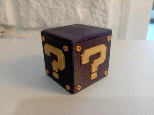 Boite cube rangement mario - boite,