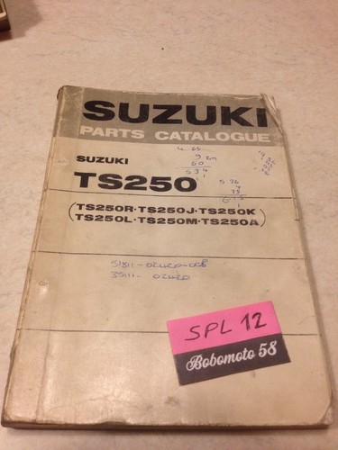 Suzuki parts list ts250 - suzuki,