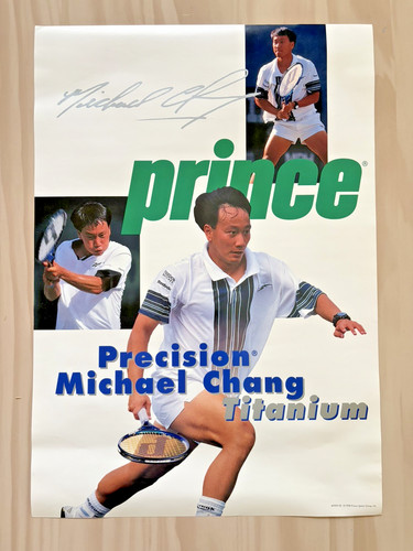 Michael chang poster french - michael,