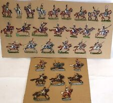30 FIGURINES SEGOM zinnfiguren plats d'étain 1er empire cavalerie cavaliers