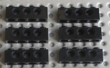 6 x Lego Black Technic Brick