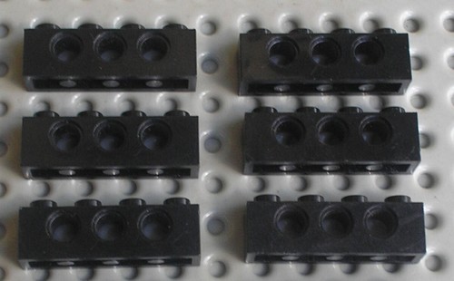 Lego black technic brick - 6, x