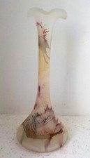 Vase style soliflore en verre dépoli avec tâches de couleur !