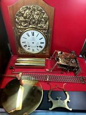 Mouvement d'horloge avec son balancier et ses poids (complet)