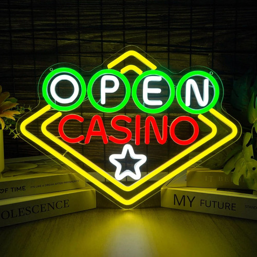 Casino neon sign open - neon,