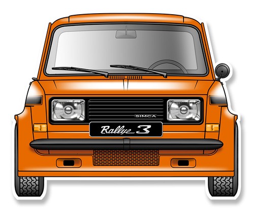 Simca 1000 rallye sticker - , 3