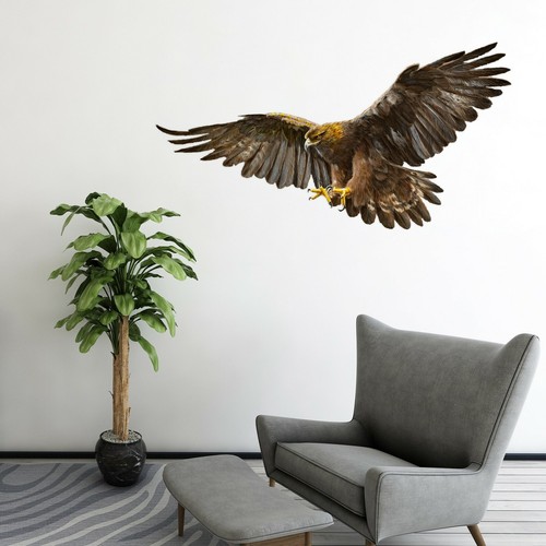 Papier peint mouche oiseau - papier,