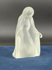 Statue Vierge verre dépoli