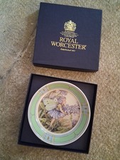 Royal Worcester Flower Fairies Plate Trinket Dish England Cicely Barker 1998