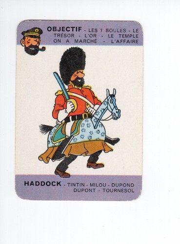Jeu cartes tintin 1962 - de,