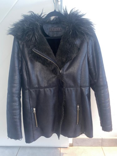 Manteau ikks fourrure noir - ikks, en
