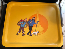 ❤️ Ancien et grand plateau TINTIN au tibet Moulinsart