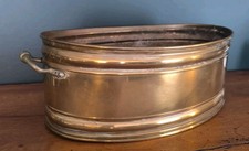 Ancienne Jardinière Ou Cache pot En Laiton Rétro Vintage 