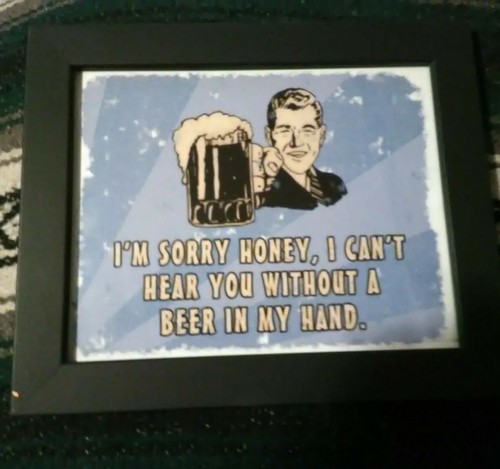 Framed humorous picture - framed,