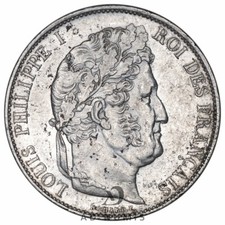 France 5 francs 1845 W