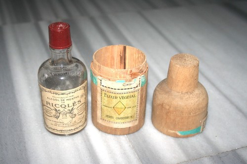 Flacon pharmacie ancien - flacon, en