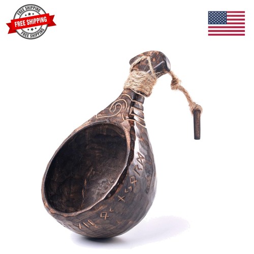 Handcarved wooden kuksa - wooden,