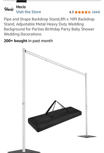 Hecis pipe and drape backdrop - pipe,