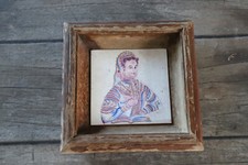  cadre avec carreau ancien au