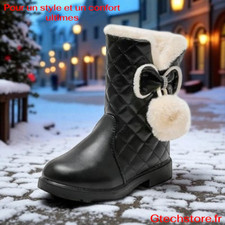 Bottes hiver fille : nœud
