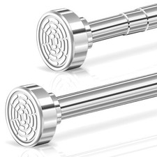 Tringle à rideau de douche télescopique en acier inoxydable 35-60 cm