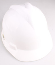 Casque Blanc MSA V-Gard À Visière Avant CSA Z94 Type 1 Classe E Fas-Trac NWT