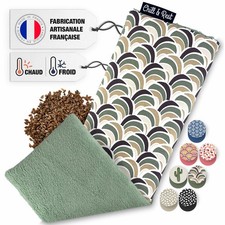 - Bouillotte micro-onde fabriquée en France - Coussin chauffant cervicales - ...