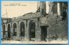 CPA : Bombardement de Reims -