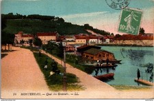 26340 cpa 77 Montereau - Quai des Graviers