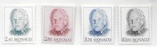 1993 MONACO la série compète RAINIER III YT 1881 à 1884 neuf **